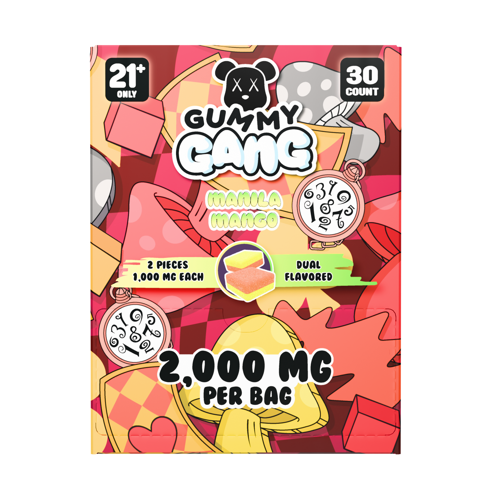 Gummy Gang Manila Mango 2CT Gummy 30PCS Display image 2