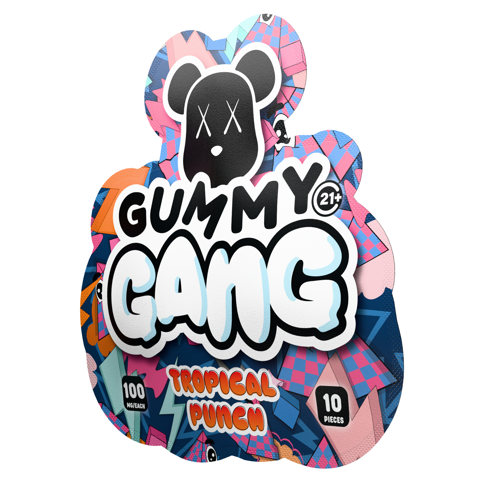 Gummy Gang Tropical Punch 2CT Gummy 30PCS Display image 2