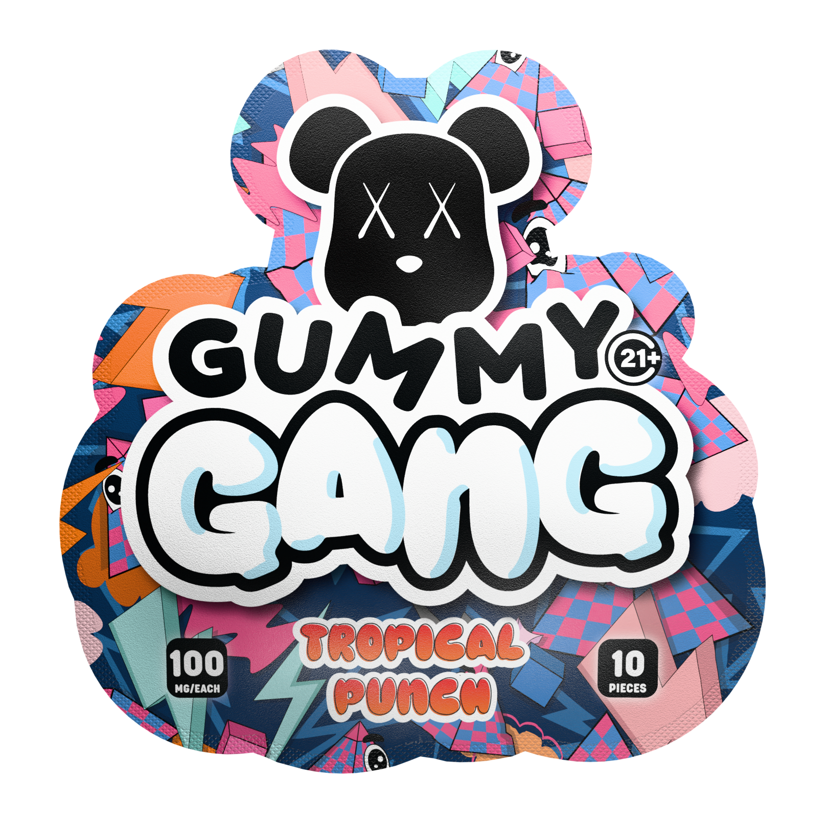 Gummy Gang Tropical Punch 5CT Gummy 10PCS Display
