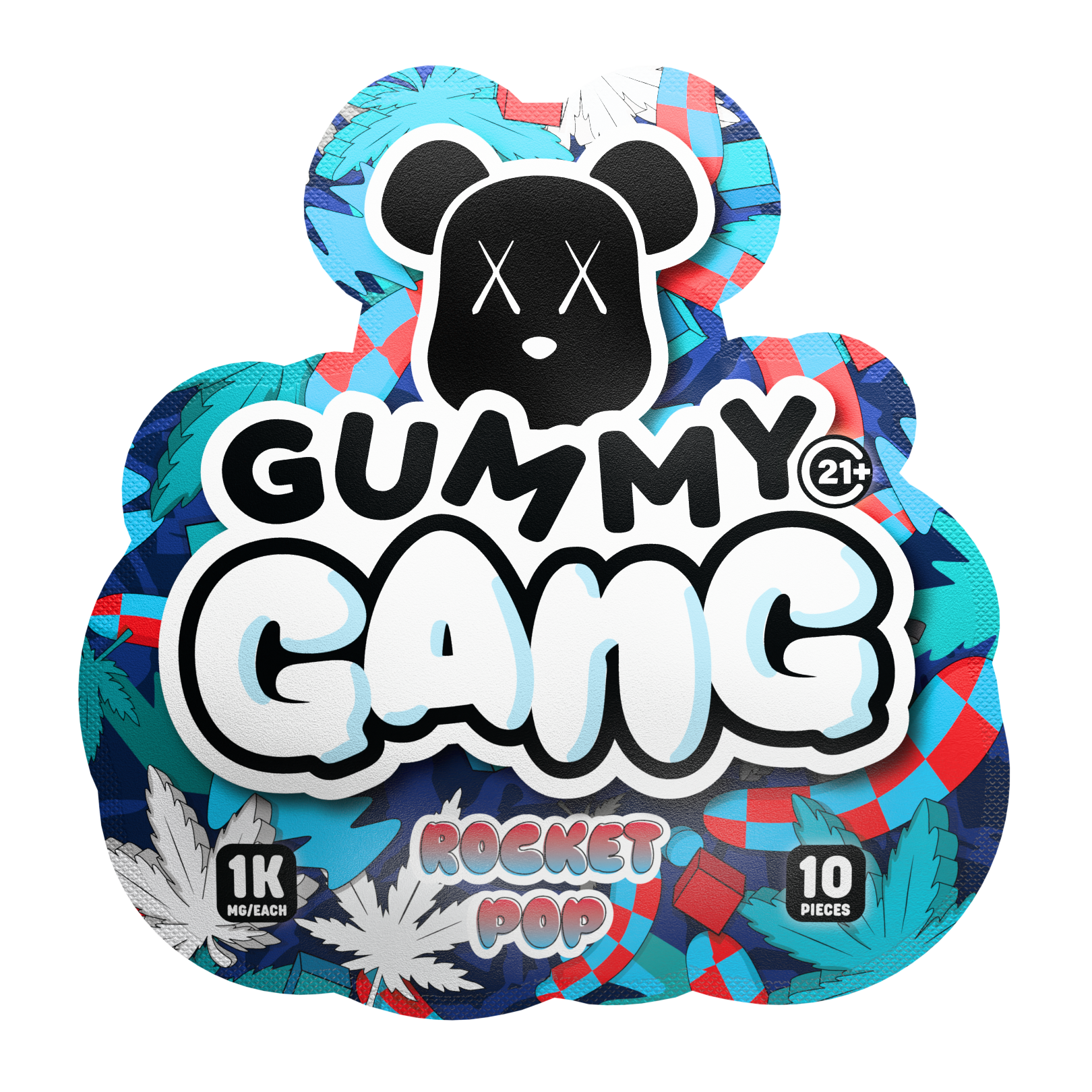 Gummy Gang Rocket Pop 5CT Gummy 10PCS Display