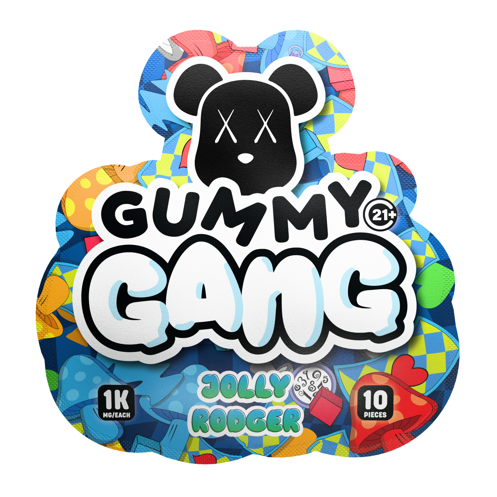 Gummy Gang Jolly Roger 5CT Gummy 10PCS Display