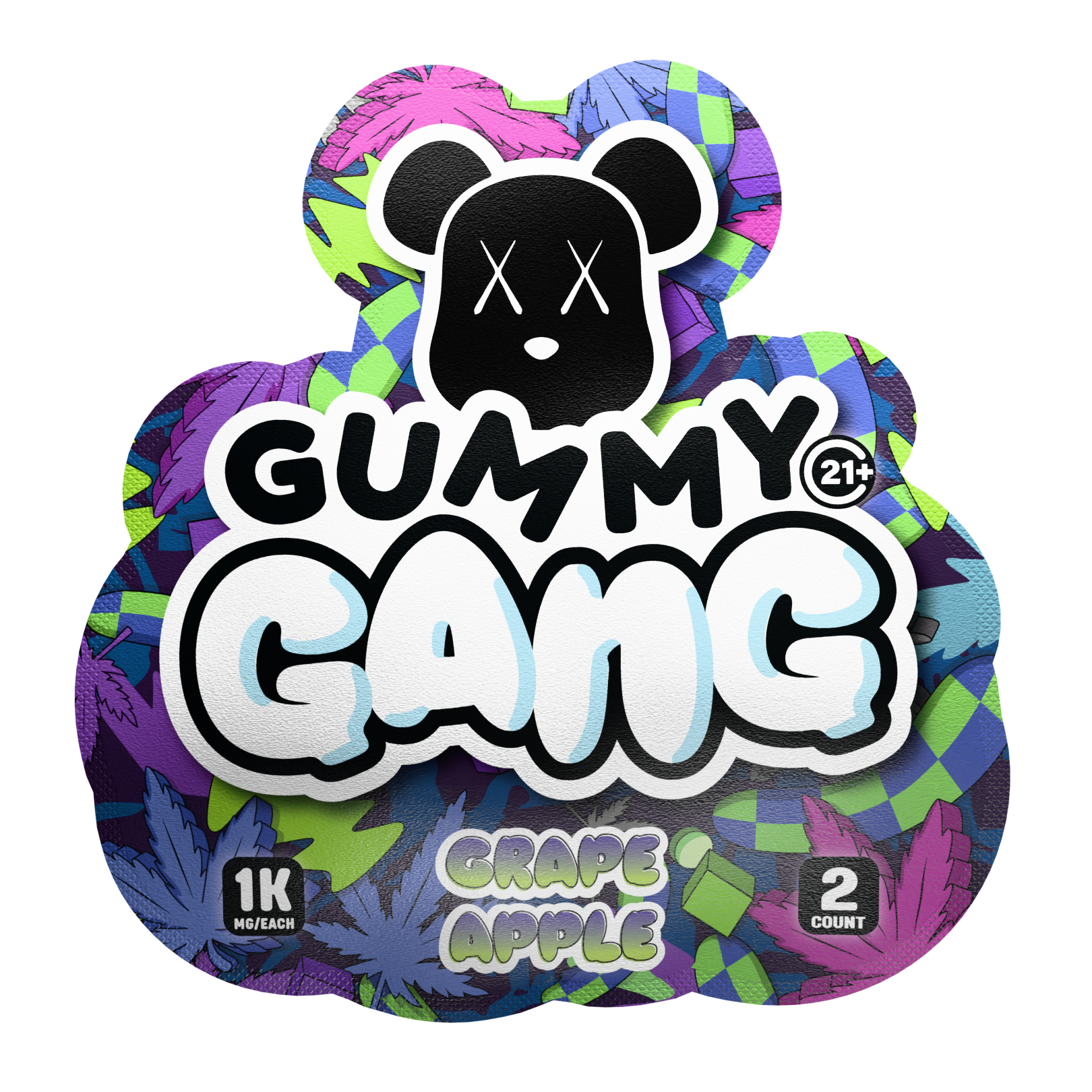 Gummy Gang Grape Apple 2CT Gummy 30PCS Display