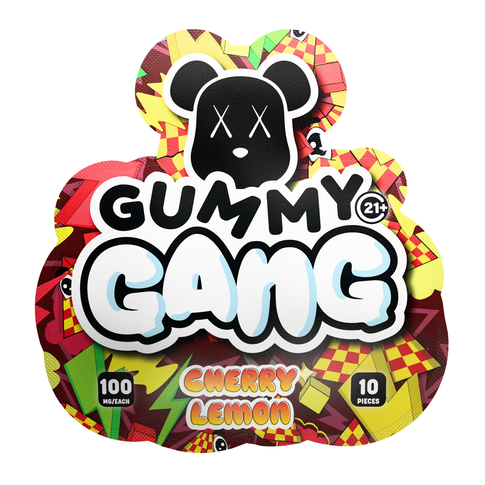 Gummy Gang Cherry Lemon 5CT Gummy 10PCS Display