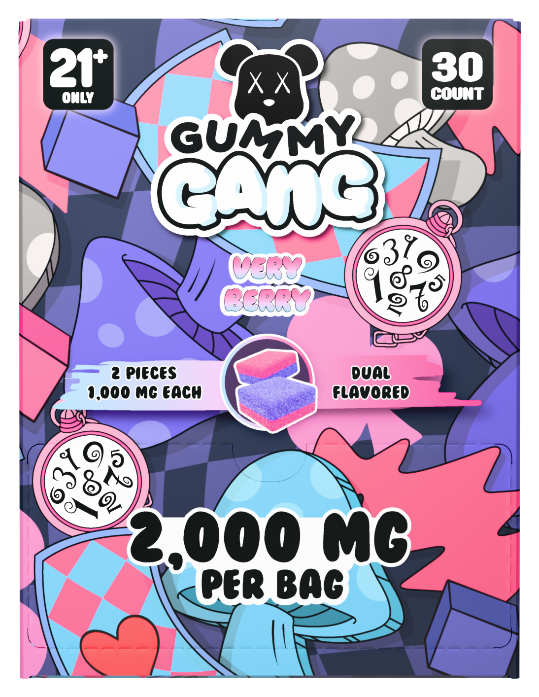 Gummy Gang Mushroom gummies 30 count box